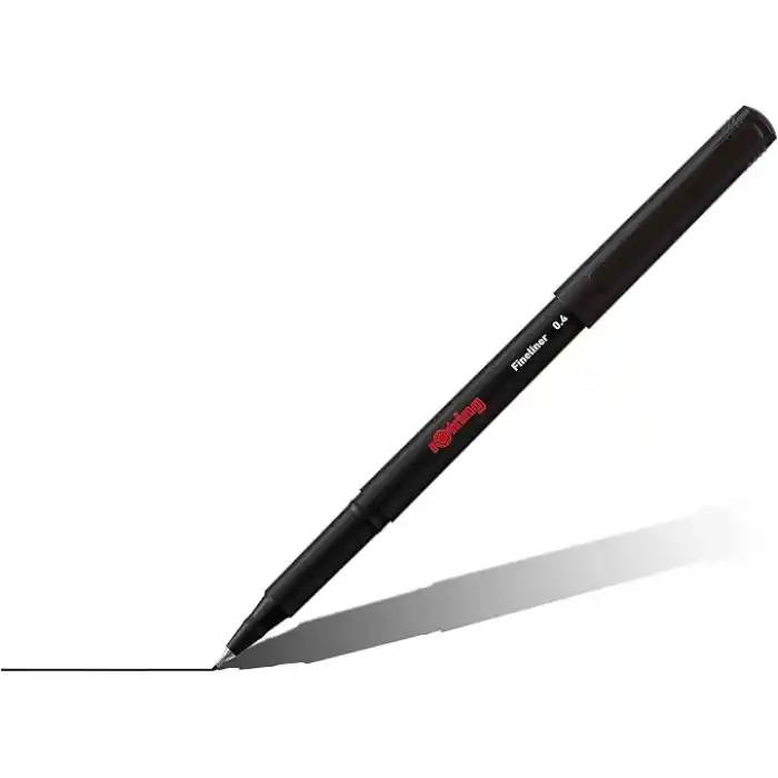rOtring Fineliner, İnce Keçe Uçlu Kalem 0.4 mm, 10lu Paket, Karışık Renkler