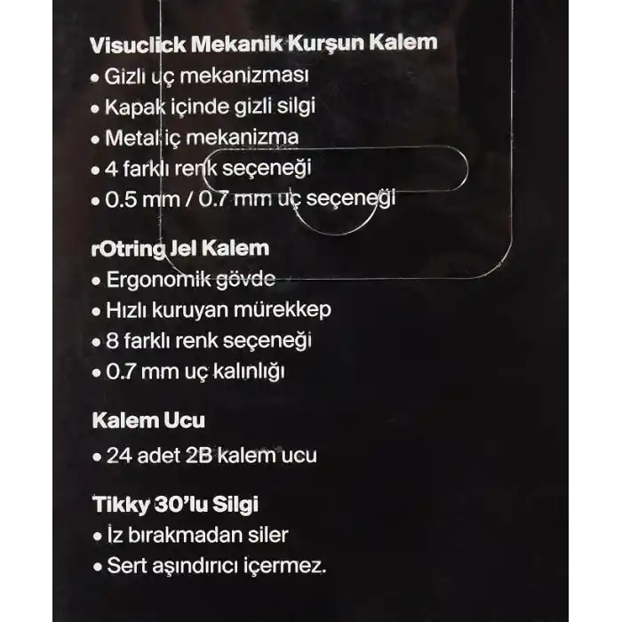 Rotring Visuclick Jel Okul Seti 0,7 mm - Mavi