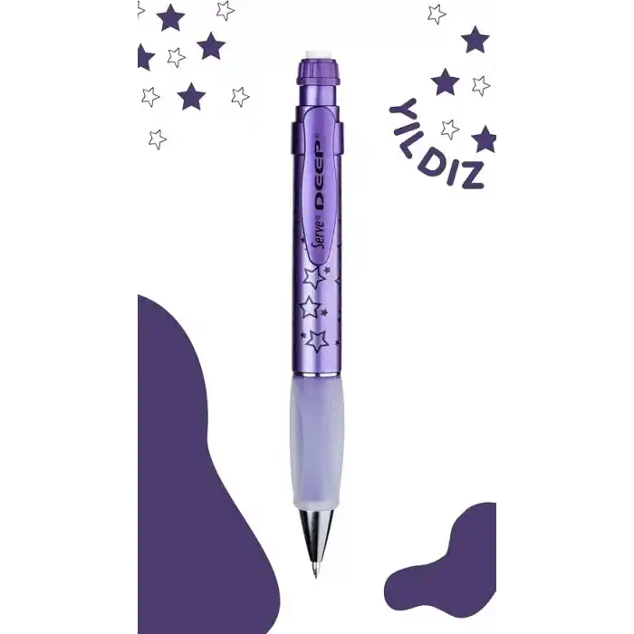 SERVE DEEP MEKANİK KURSUN KLM 07MM METALIK MOR YILDIZ DESENİ
