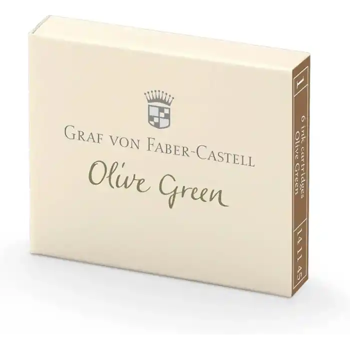 Graf von Faber-Castell Dolma Kalem Kartuşu 6lı Zeytin Yeşili