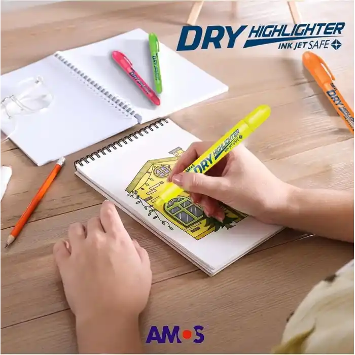 Amos Kalem Fosforlu Jel Dry Hl 4lü Poşet