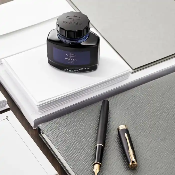 Parker Quink Dolma Kalem Şişe Mürekkebi, 57 Ml, Mavi-Siyah
