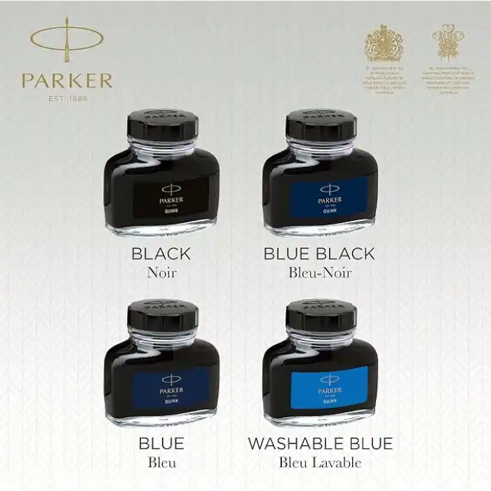 Parker Quink Dolma Kalem Şişe Mürekkebi, 57 Ml, Mavi-Siyah