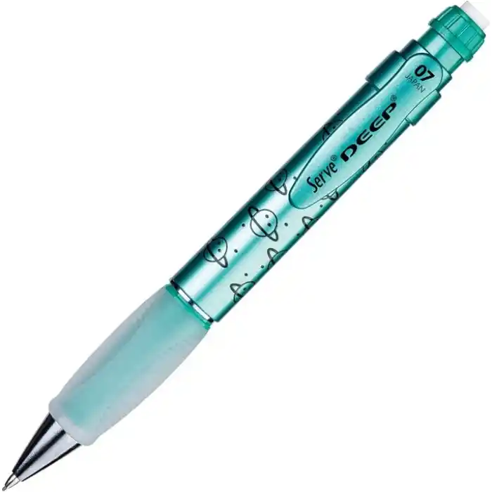 SERVE Deep Mekanik Kurşun Kalem 0.7 mm Metalik Yeşil Gezegen Deseni