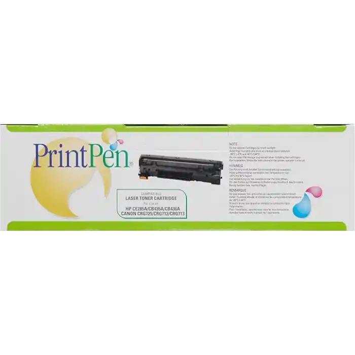 Printpen Ce285A,Cb435A,Cb436A & Can. Crg-712,713,725 Muadil Toner