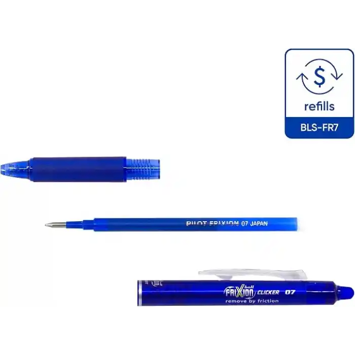 Pilot Blrt-Fr7-L Frixion Clicker Kalem, Mavi