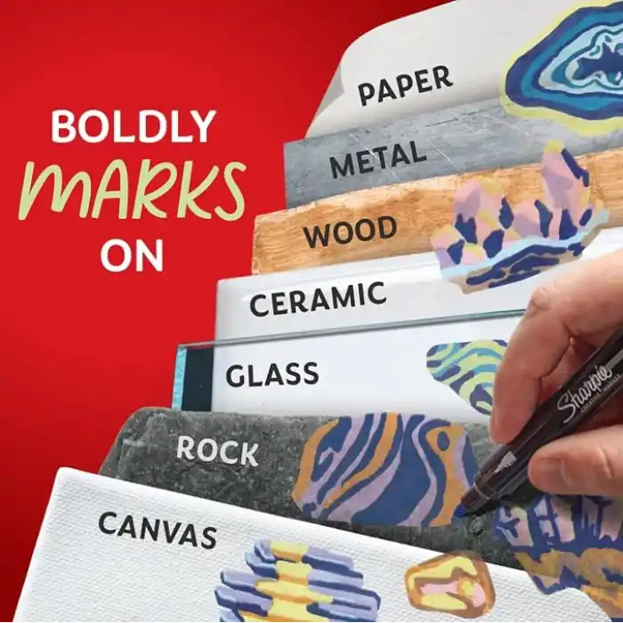 SHARPIE Yaratıcı Marker Akrilik Boya Kalemleri | Toprak Tonları | Su Bazlı Boya Kalemleri | Kan dolaşımı Yok | Çoğu Yüzey Üzerine Yazar | Küre Uçlu | Çeşitli Renkler | 5li Paket