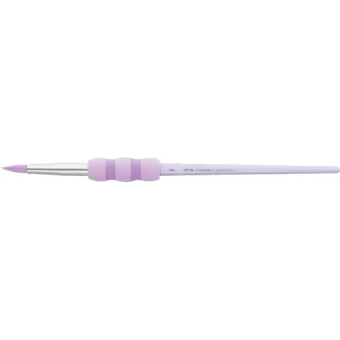 Faber-Castell Yumuşak Dokulu Fırça Pastel Seti, 4’lü, Kaymaz Tutma Yeri, Ergonomik Kavrama, İnce ve Kalın Uçlu Boyama Fırçaları
