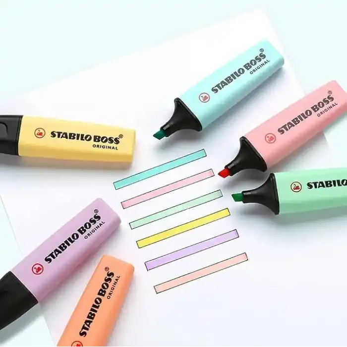 STABILO BOSS ORIGINAL Pastel - Fosforlu Kalem - 8li Paket - Çeşitli Renkler