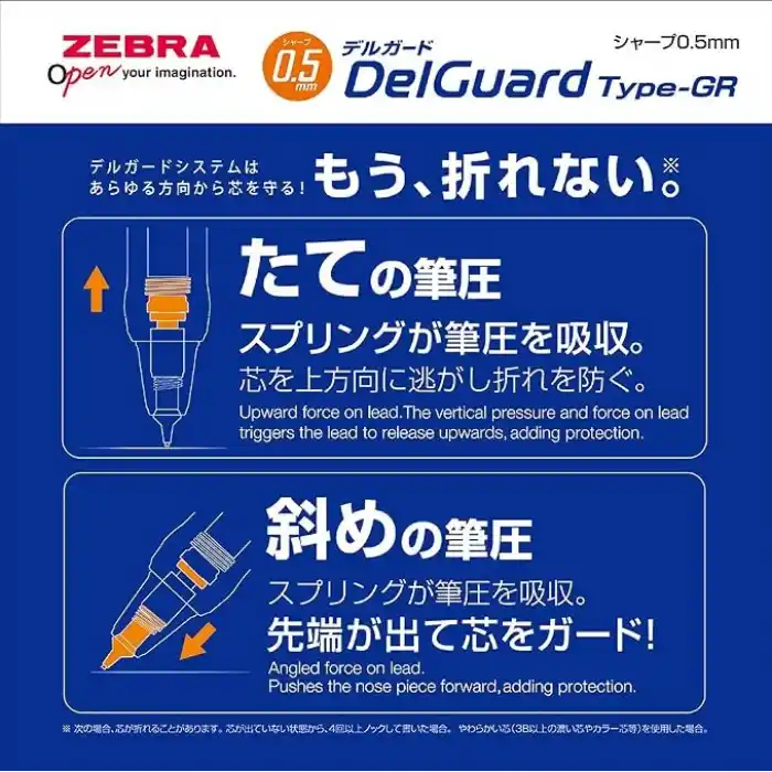ZEBRA DELGUARD TYPE-GR VERSATIL KALEM 0.5 MM BEYAZ