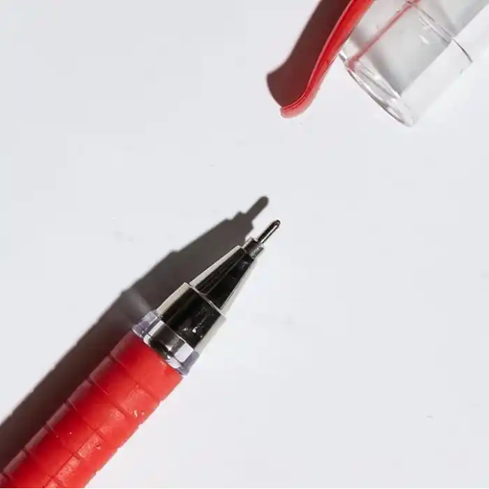 Faber-Castell İğne Uç Tükenmez Kalem Seti, 10’lu, Kırmızı, 0.7 mm, Rahat Yazım, Ergonomik Tutuş