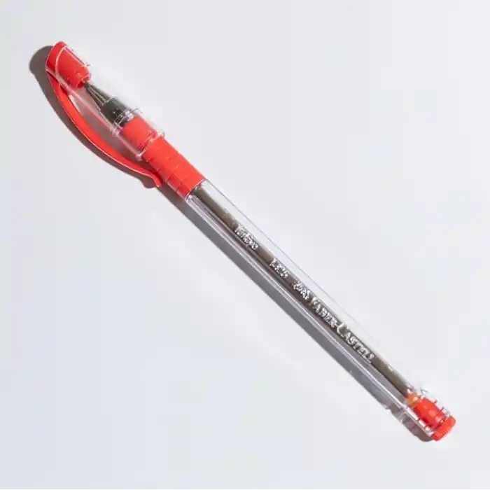 Faber-Castell İğne Uç Tükenmez Kalem Seti, 10’lu, Kırmızı, 0.7 mm, Rahat Yazım, Ergonomik Tutuş