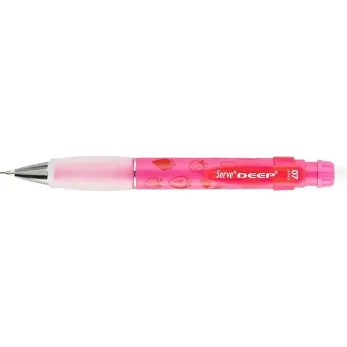 SERVE DEEP MEKANIK KURSUN KALEM 07MM FOS PEMBE CİLEK