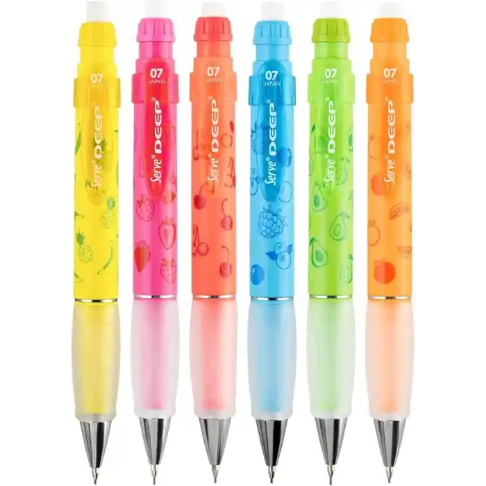SERVE DEEP MEKANIK KURSUN KALEM 07MM FOS PEMBE CİLEK