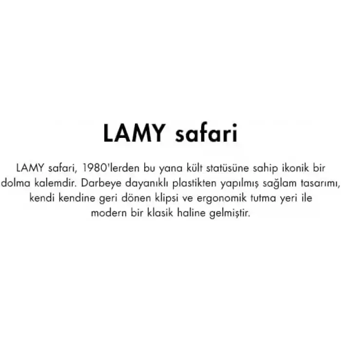 LAMY SAFARI 2023 OZEL URETIM RENGI LIGHTROSE DOLMA KALEM M UC