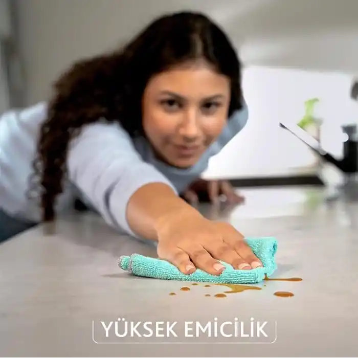 Vileda Pro Clean Aktif Enzimli Mikrofiber Temizlik Bezi, 3’lü Paket