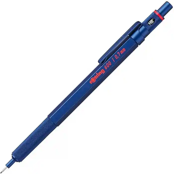 Rotring 600 İnce Uçlu Kalem Metalik Mavi 0.7 mm