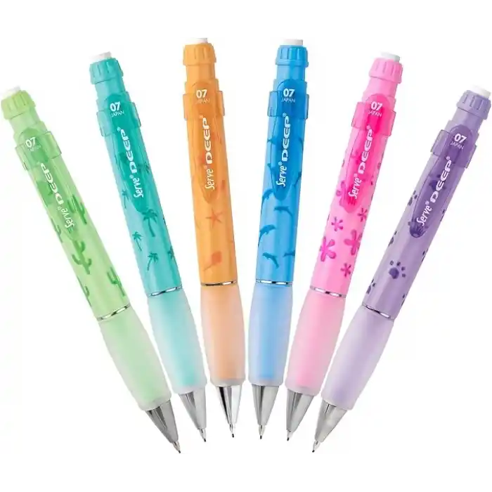 SERVE Deep Mekanik Kurşun KLM 07 MM, Nane Yeşili, Palmiye Deseni