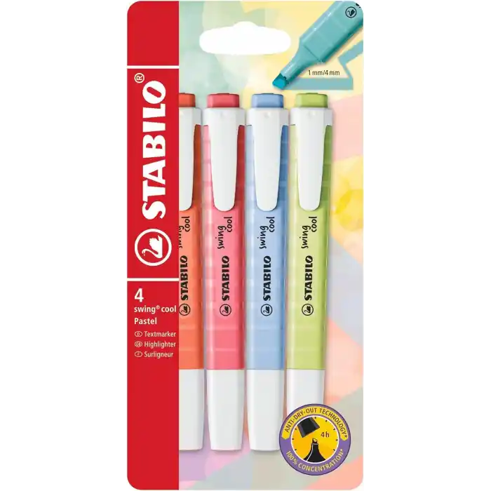 STABILO swing cool Pastel 4lü Paket YENI