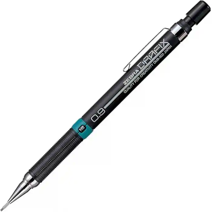 Zebra Drafix Mekanik Kurşun Kalem, 0.9 mm, Si̇yah/Yeşil