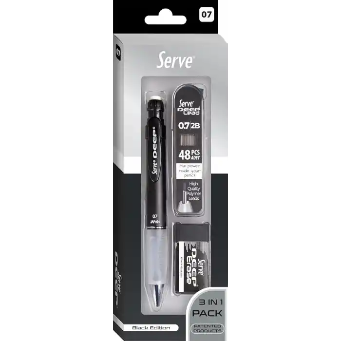 SERVE DEEP KLM & SILGI & MIN 0,7MM SIYAH