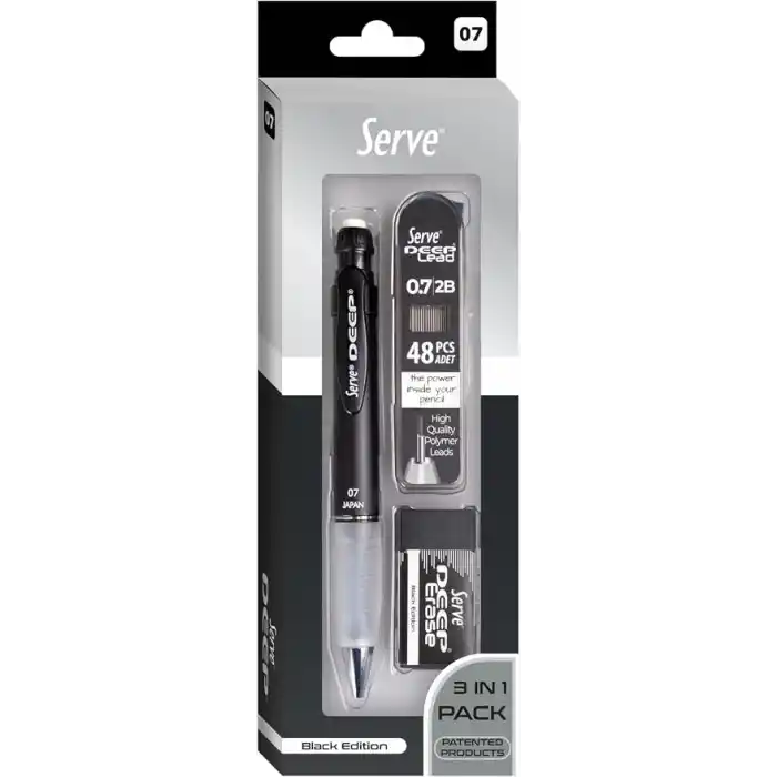 SERVE DEEP KLM & SILGI & MIN 0,7MM SIYAH