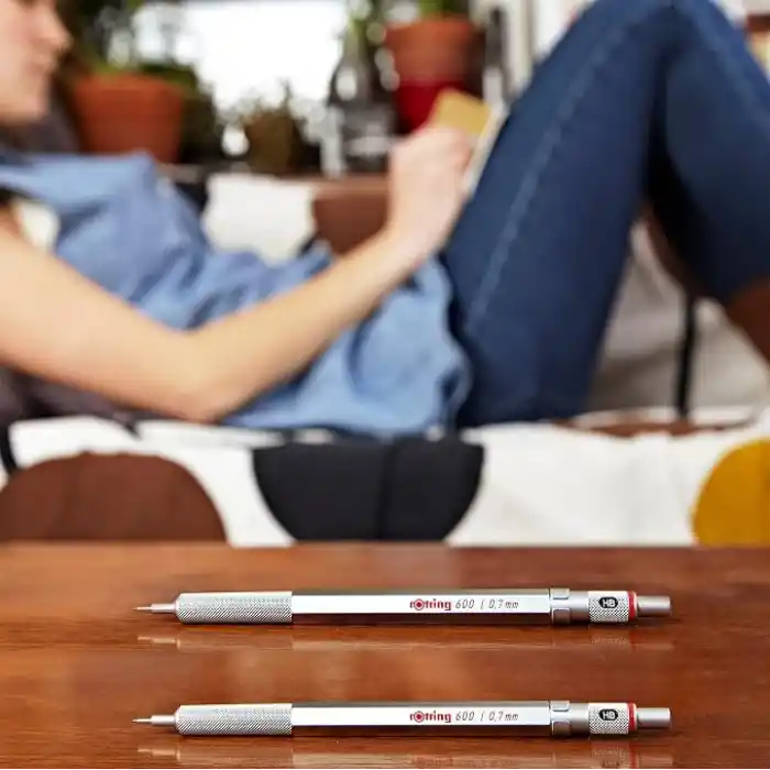 Rotring 600 Mekanik Kurşun Kalem 1904444 Krom,0.7 mm