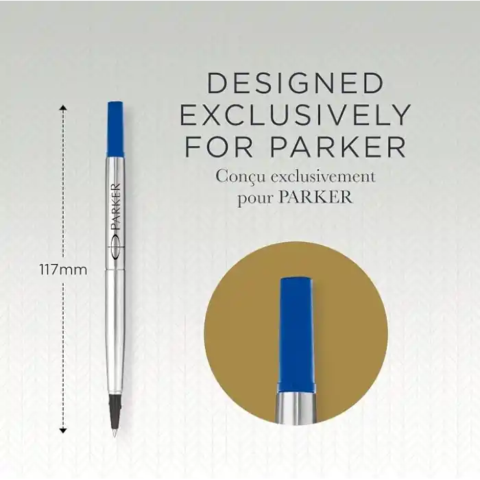 Parker 1950322 Rollerball Kalem Yedeği, İnce uç, Mavi
