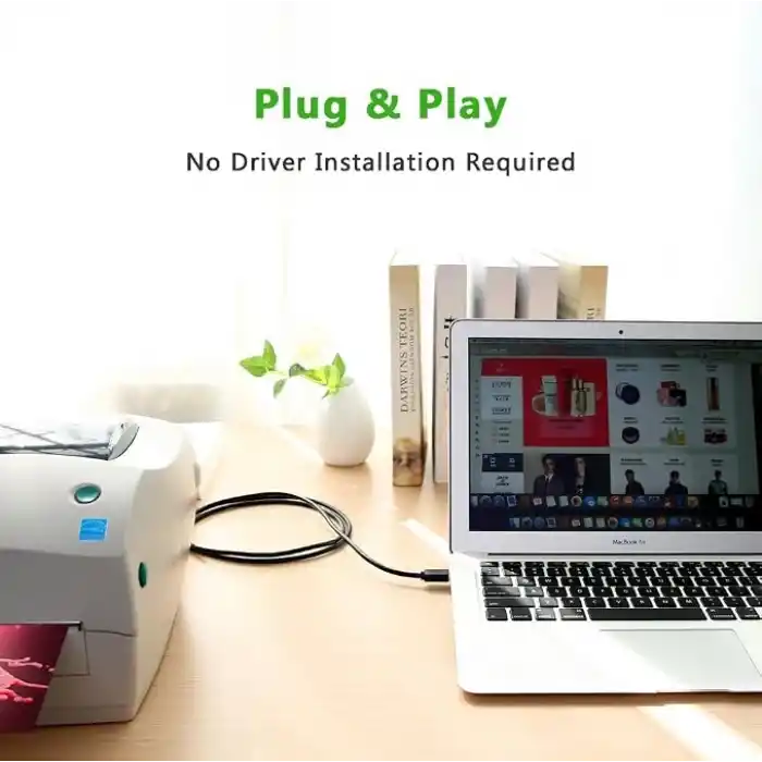 Ugreen 10372 2m USB A USB B fişi siyah - USB A USB B 3.0 (3.1 Gen 1), siyah