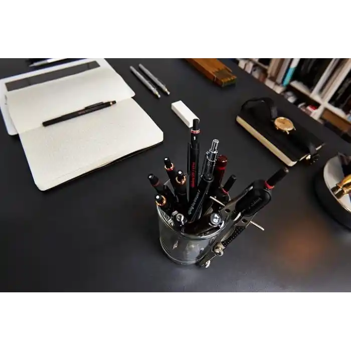 rOtring Tikky Graphic Keçe Uçlu Teknik Çizim Kalemi, 0,1 mm, Siyah Mürekkep, Kahverengi