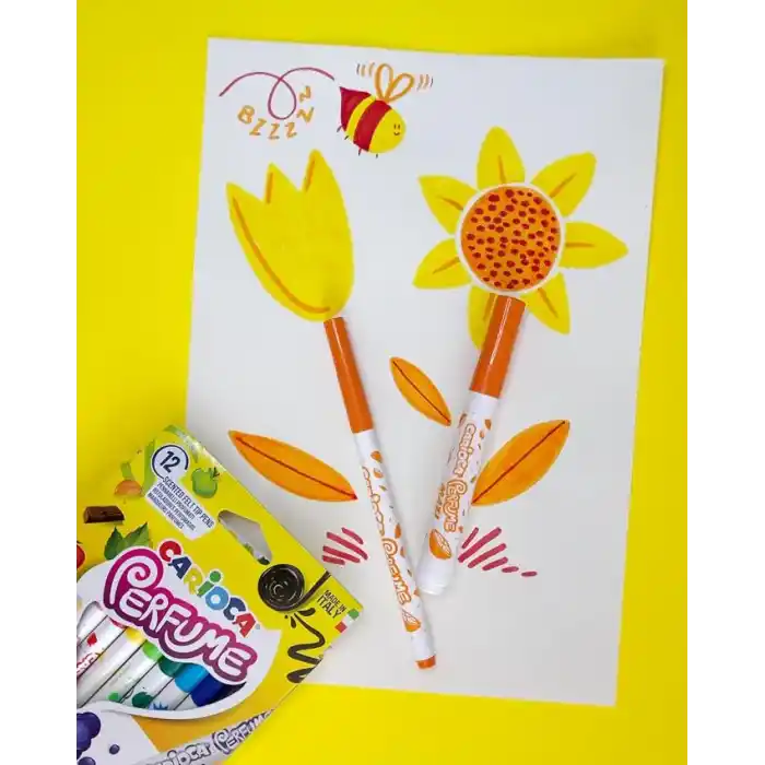 Carioca Kokulu Keçeli Boya Kalemi, 12li