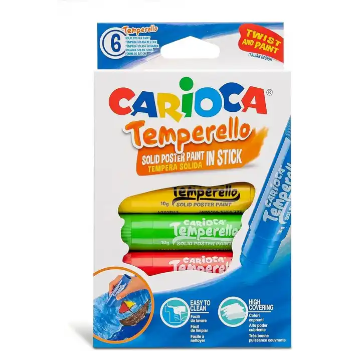 Carioca Temperello Stick Poster Boyama Kalemi 6Li