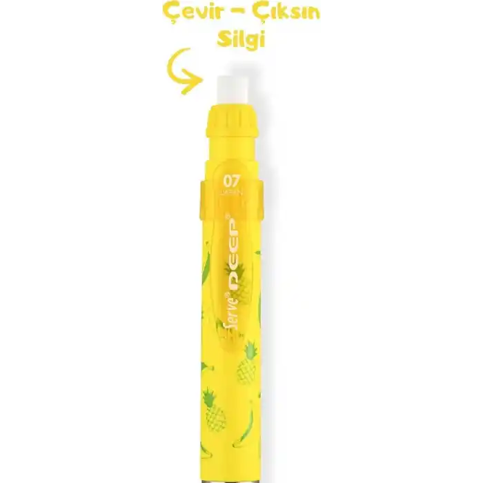 SERVE DEEP MEKANIK KURSUN KALEM 07MM FOS SARI ANANAS & MUZ
