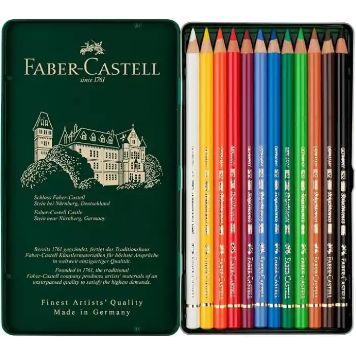 Faber-Castell Polychromos Kuru Boya Kalemi, 12 Renk