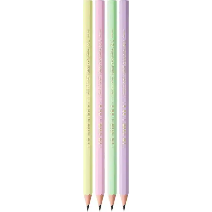 BIC Evolution Pastel Kurşun Kalem, 12li Kutu, Kıymık Oluşturmaz, Çiğnemeye Karşı Dayanıklı, Kolay Açılır