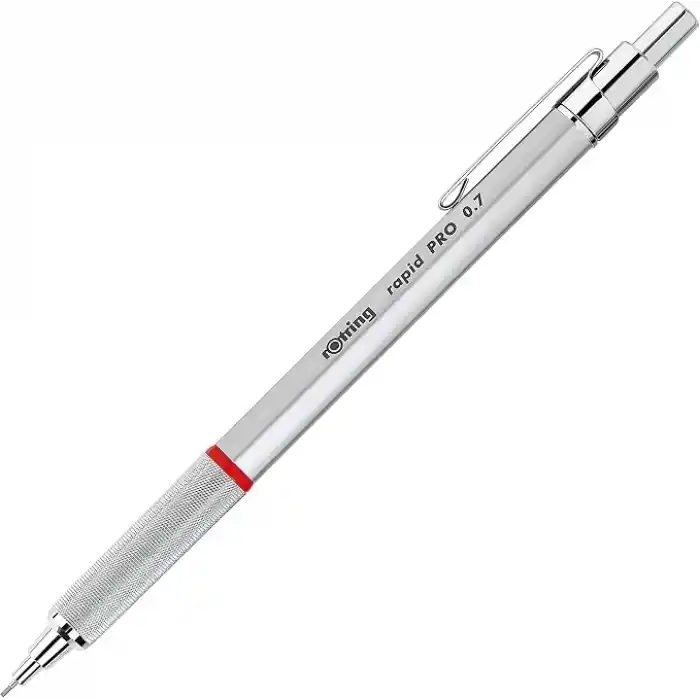 Rotring Rapid PRO Mekanik Kurşun Kalem, Gümüş, 0.7 mm