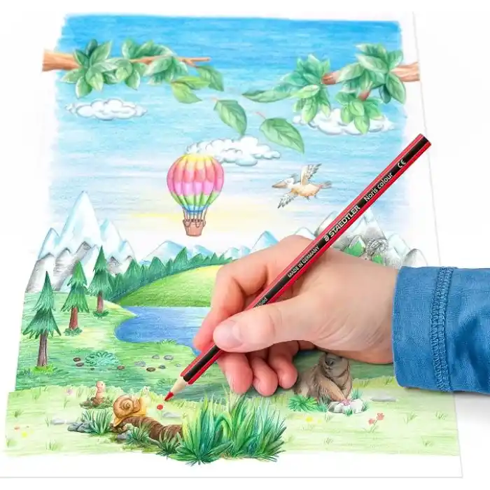 Staedtler 185 C18 Noris Kuru Boya Kalemi 18li