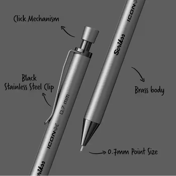 Scrikss Office Icon-X Metal Versatil 0.7 Mm Antrasit