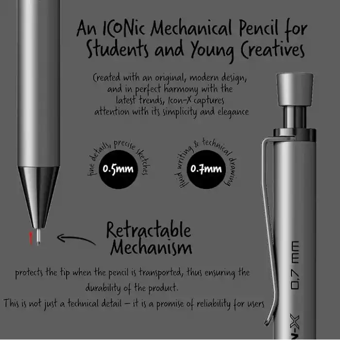 Scrikss Office Icon-X Metal Versatil 0.7 Mm Antrasit