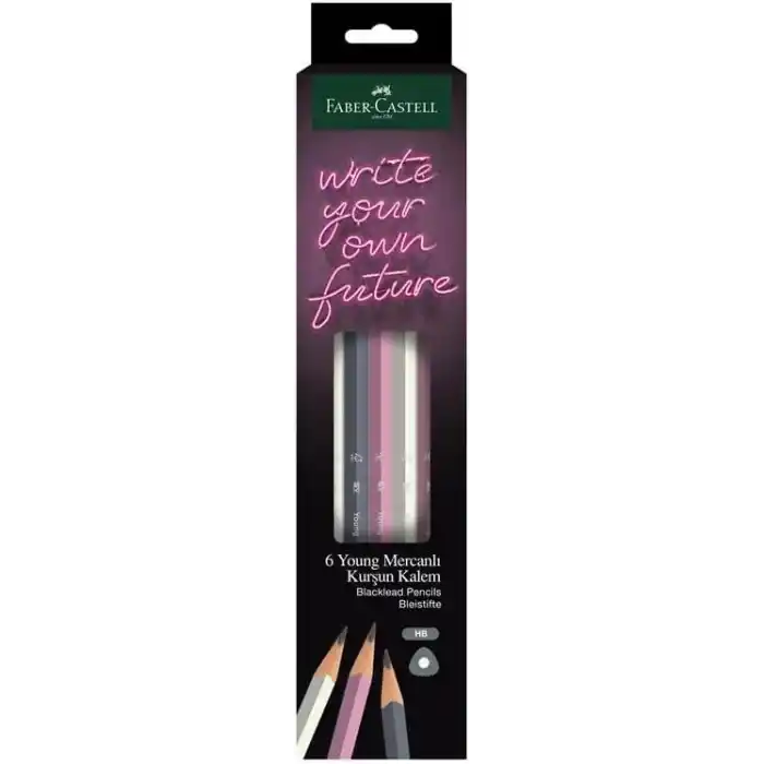 FABER-CASTELL Young Mercanlı KK HB Üçg 6lı (FSC), Kurşun Kalem