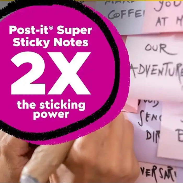 Post-it%100 Geri Dönüşümlü Kağıt Süper Yapışkan Notlar, 2X Yapıştırma Gücü, 3x3 inç, 5 Ped, 70 Yaprak/Ped, Wanderlust Pastel Koleksiyonu (654R-5SSNRP)