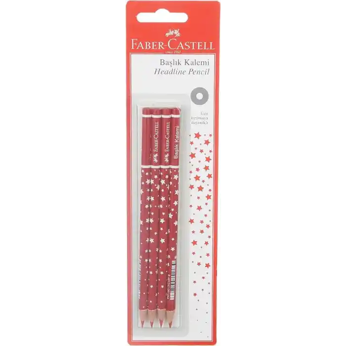 Faber-Castell Başlık Kalemi Yıldız Kırmızı