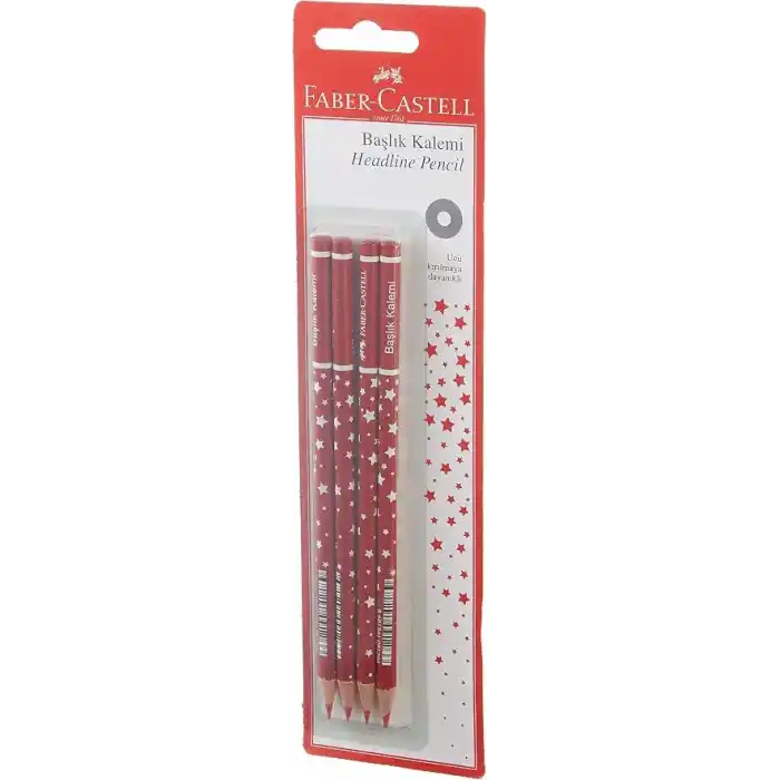 Faber-Castell Başlık Kalemi Yıldız Kırmızı