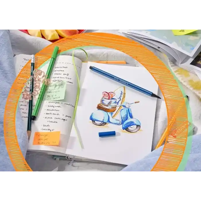 STABILO Pen 68 - Keçe Uçlu Boya Kalemi - 8li Paket - Pastel Renkler