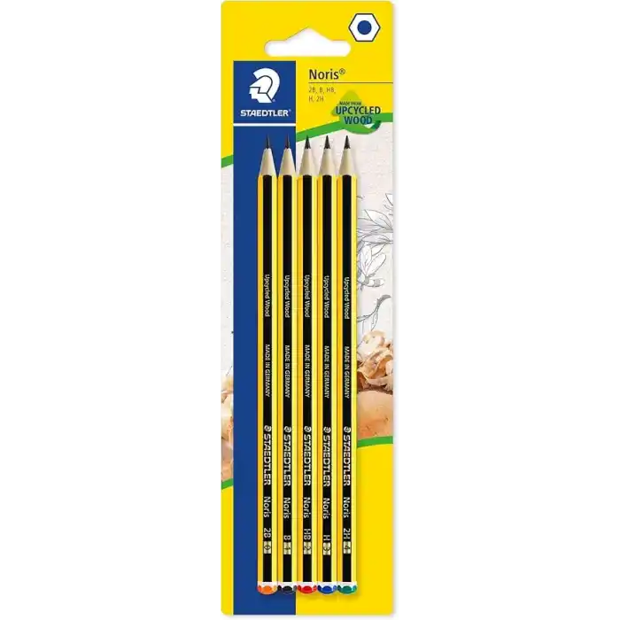 Staedtler 120S Bk5D Noris Kurşun Kalem 5li Blister 2B, B, Hb, H, 2H