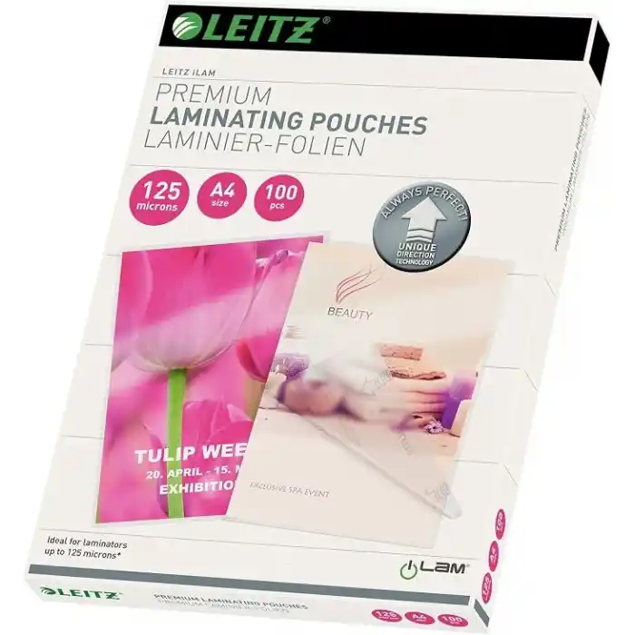 Leitz 7481 A-4 Laminasyon Filmi 125 Micron 100lü