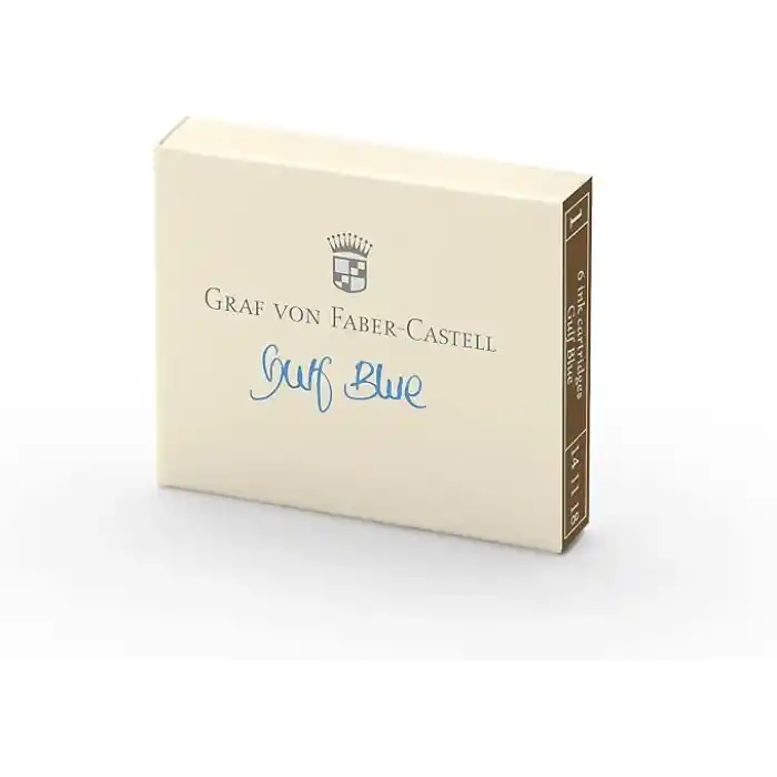 Graf von Faber-Castell Dolma Kalem Kartuşu 6lı Körfez Mavisi