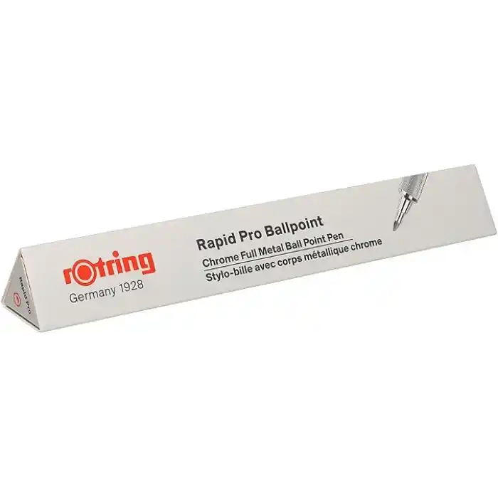 Rotring Rapid PRO Tükenmez Kalem 1904291, Krom, Tekli Kutu