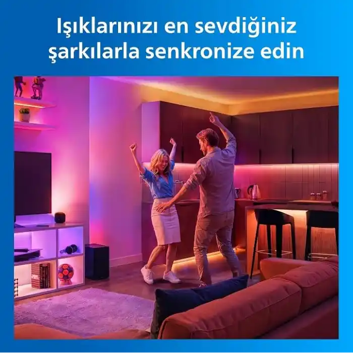 Philips Smart Lighting Squire Lite Akıllı Masa Lambası - Siyah - Google Home, Alexa, HomeKit ve Matter uyumlu
