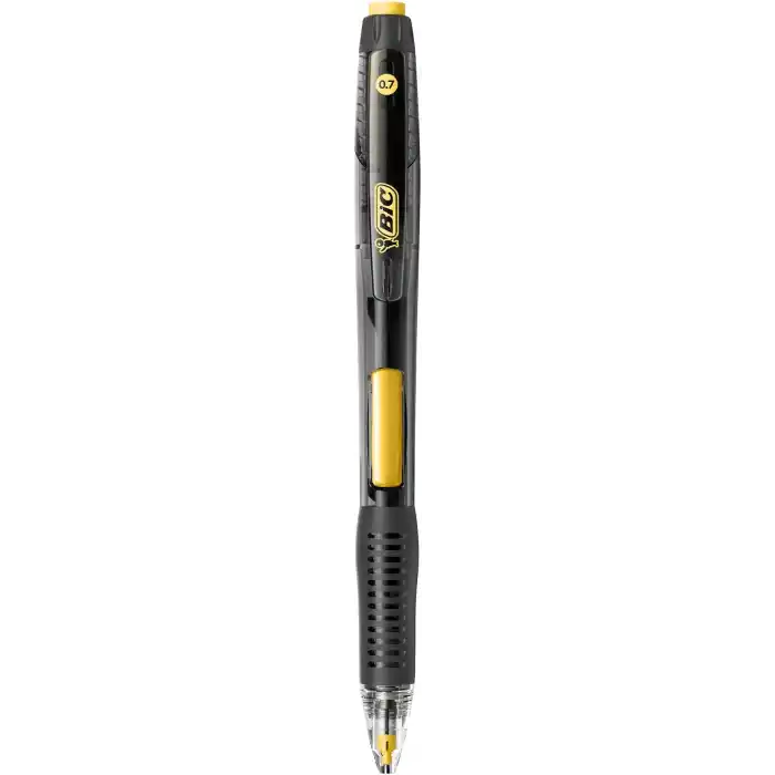 BIC Break Resistance 0.7mm Uçlu Kalem, 4lü Blister Versatil Kalem, 4 Adet Silgi, 6 Adet Yedek Uç,Yandan Basmalı Sistem